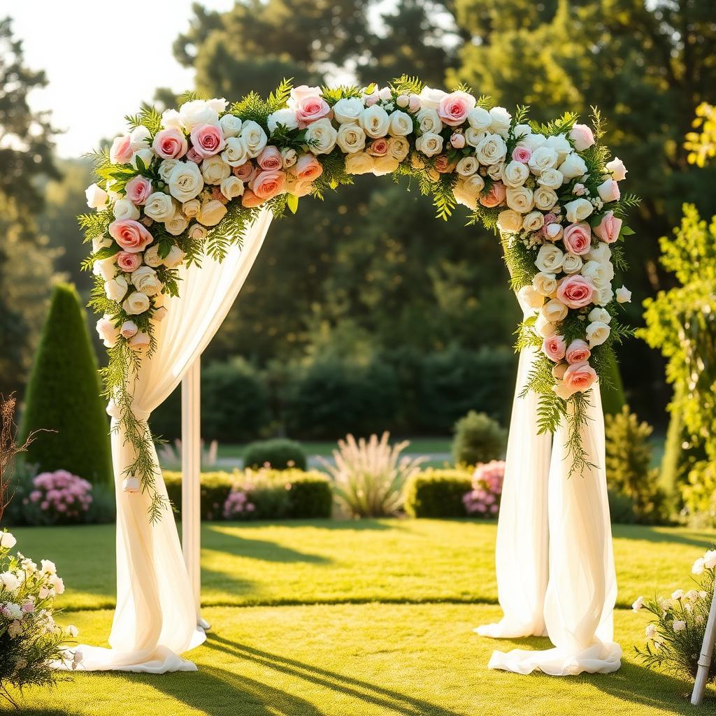 Floral ceremony arch