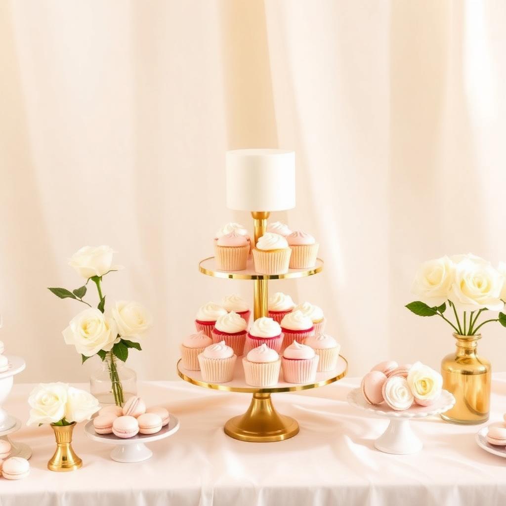 Bridal shower dessert table